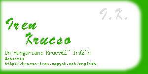 iren krucso business card